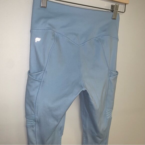 Fabletics Anywhere High-Waisted Moto 7/8 Length Leggings Blue Size Extra Small - Picture 9 of 11